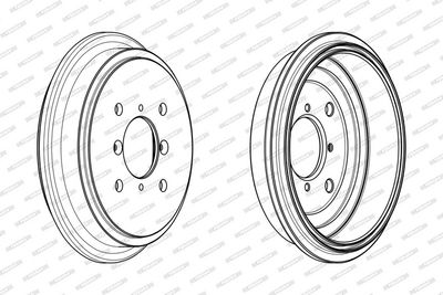 BREMSTROMMEL FERODO FDR329329 3