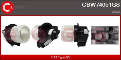 Вентилятор салона CASCO CBW74051GS для LANCIA YPSILON