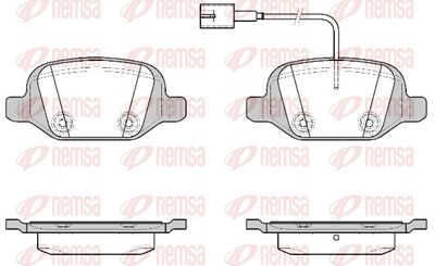 Brake pad set, disc brake