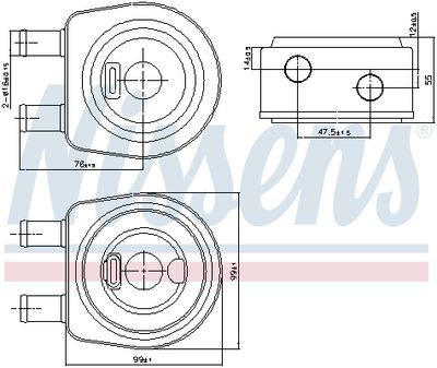 RADIATOR ULEI ULEI MOTOR NISSENS 90850 4