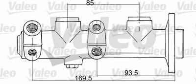VALEO 350710 Главный тормозной цилиндр  для RENAULT RAPID (Рено Рапид)