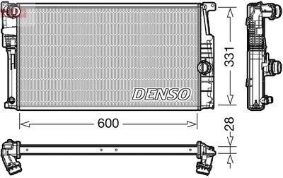 DENSO DRM05014 Радиатор охлаждения двигателя  для BMW 1 (Бмв 1)