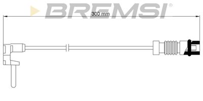Сигнализатор, износ тормозных колодок BREMSI WI0760 для MERCEDES-BENZ A-CLASS