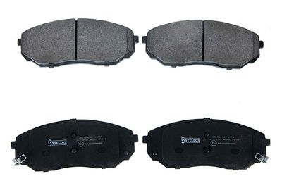 комплект спирачно феродо, дискови спирачки STELLOX 1554 000B-SX