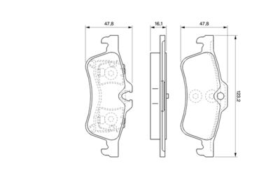 Brake Pad Set, disc brake 0 986 494 063