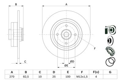 Brake Disc 0 986 479 E71