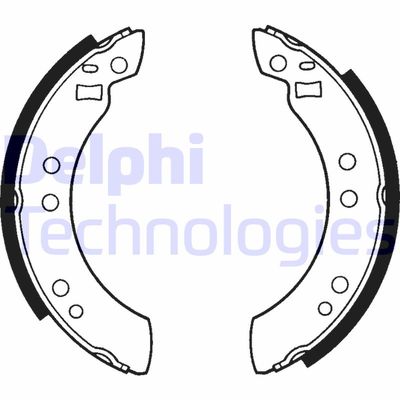 Комплект тормозных колодок DELPHI LS1173 для FORD CAPRI