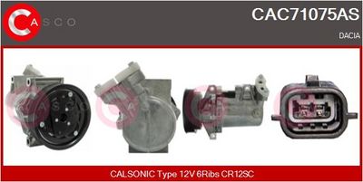 Kompresor, klimatizace CASCO CAC71075AS