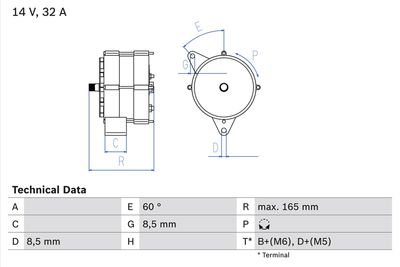 Alternator 0 986 030 130