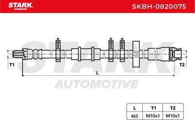 спирачен маркуч STARK SKBH-0820075