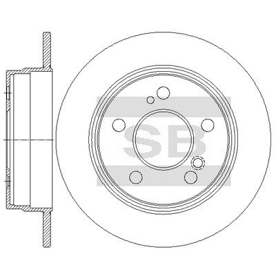 спирачен диск Hi-Q SD5606