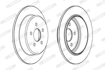BREMSSCHEIBE FERODO DDF1026 1