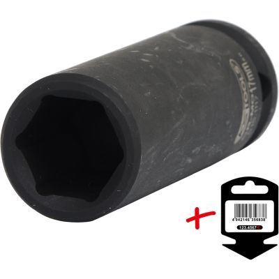 Ks Tools - šesťhranný silový nastrčný orech, dlhý 1/2" 17mm