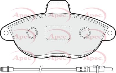 Brake Pad Set APEC PAD935