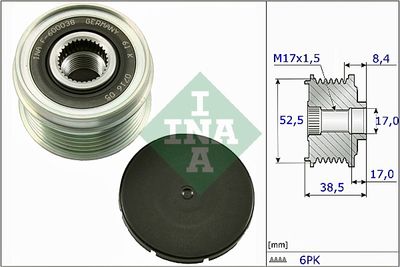 Механизм свободного хода генератора INA 535 0273 10 для FORD KA+