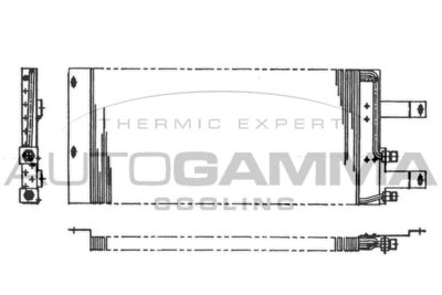 Конденсатор, кондиционер AUTOGAMMA 101824 для LANCIA PRISMA