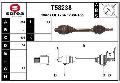 EAI Antriebswelle (T58238)