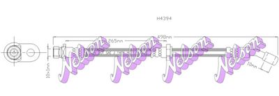 Тормозной шланг KAWE H4394 для HONDA INTEGRA
