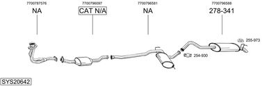 Układ wydechowy BOSAL SYS20642