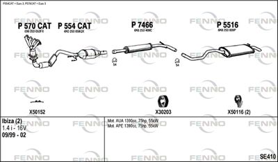 Układ wydechowy FENNO SE410
