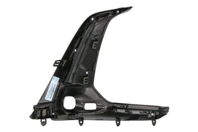 Grillestrip vooraan Voor Links (met bochtverlichting, zwart) past: LEXUS NX II 06.21-