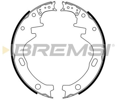 BREMSI GF0848 Ремкомплект барабанных колодок  для NISSAN URVAN (Ниссан Урван)