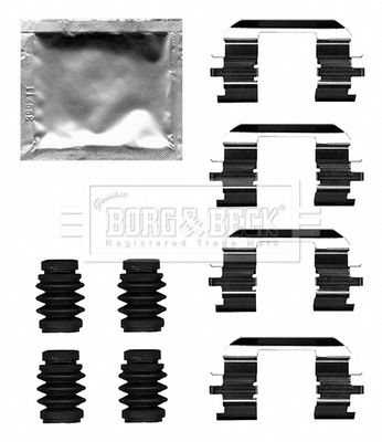 Комплектующие, колодки дискового тормоза BORG & BECK BBK1637 для OPEL KARL