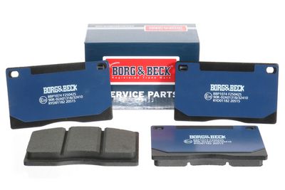 комплект спирачно феродо, дискови спирачки BORG & BECK BBP1074