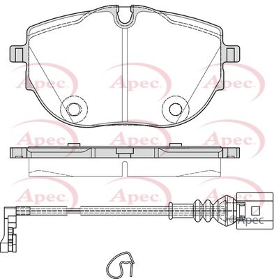 Brake Pad Set APEC PAD2409