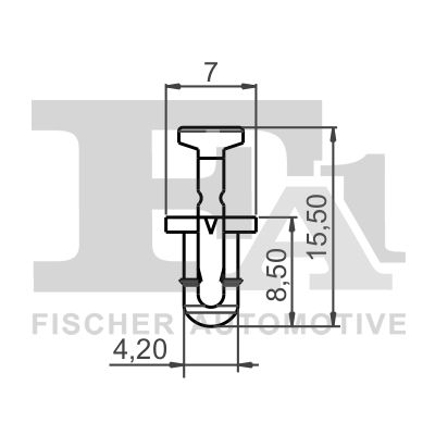 Klip, ozdobná / ochranná lišta FA1 11-20022.5