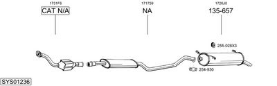 ABGASANLAGE BOSAL SYS01236