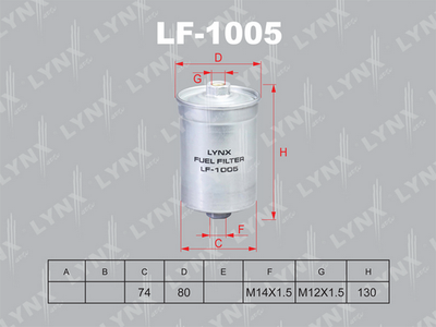 LYNXauto LF-1005 Паливний фільтр 