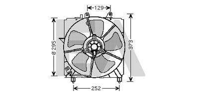 EACLIMA 33V71013 Вентилятор системы охлаждения двигателя  для TOYOTA CELICA (Тойота Келика)