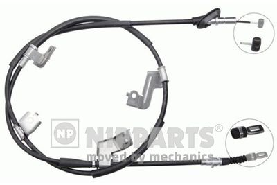 NIPPARTS J19088 Трос ручного тормоза  для HONDA CIVIC VII Hatchback (EU, EP, EV) 1.4 iS (EP1)