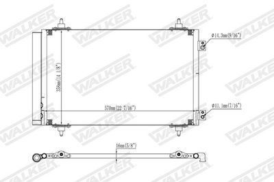 CONDENSATOR CLIMATIZARE WALKER WCD00326 6