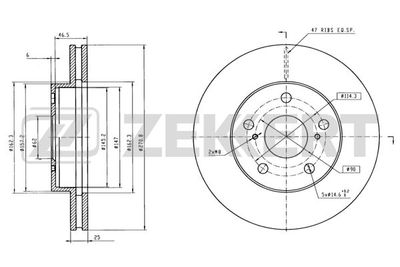 ZEKKERT BS-6040 Тормозные диски для TOYOTA PREVIA I (_R1_, _R2_) 2.4 4WD (TCR21_, TCR20_) ZEKKERT BS-6040 Тормозные диски для TOYOTA PREVIA I (_R1_, _R2_) 2.4 4WD (TCR21_, TCR20_)