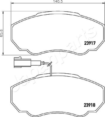 SET PLACUTE FRANA FRANA DISC JAPANPARTS PA0222AF 1