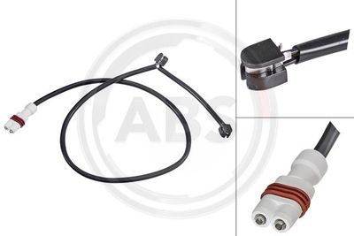 Styk ostrzegawczy, zużycie okładzin hamulcowych A.B.S. 39546