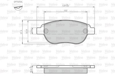 Brake Pad Set, disc brake 872600