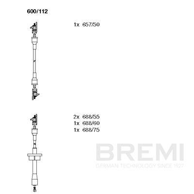 SET CABLAJ APRINDER BREMI 600112