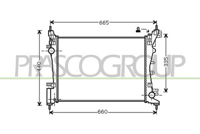 RADIATOR RACIRE MOTOR PRASCO FT342R003
