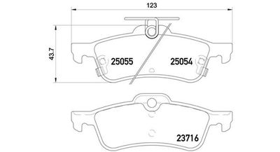 BREMSBELAGSATZ SCHEIBENBREMSE MAGNETI MARELLI 363700428070 1