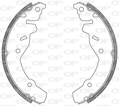 Комплект тормозных колодок OPEN PARTS BSA2106.00 для CHRYSLER NEW