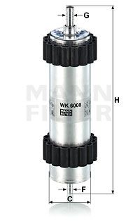 Топливный фильтр MANN-FILTER WK 6008 для AUDI A7