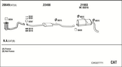 Układ wydechowy WALKER CIK027771