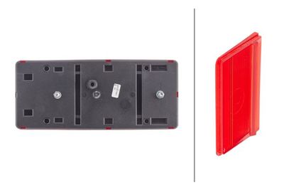 Achterlicht Rechts (P21/5W/P21W/R10W, 12V, met indicator, achteruitrijlicht, met stoplicht, parkeerlicht, met plaatverlichting, geen reflector)