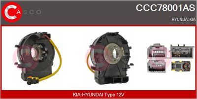 Витая пружина, подушка безопасности CASCO CCC78001AS для HYUNDAI SOLARIS
