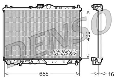 DENSO DRM45011 Радиатор охлаждения двигателя  для MITSUBISHI CARISMA (Митсубиши Карисма)