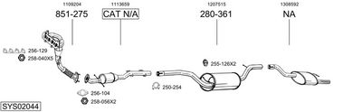 Изпускателна система BOSAL SYS02044