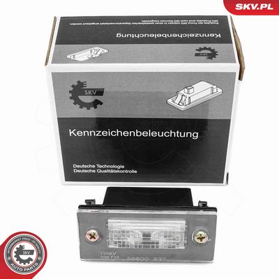 ILUMINARE NUMAR DE CIRCULATIE ESEN SKV 72SKV027